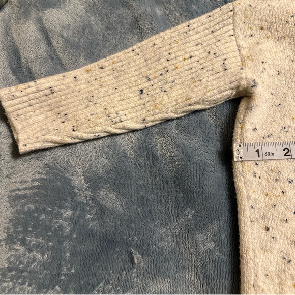 Loft Boat Neck Sweater White Flecks  Cream With Colorful Flecks - Picture 6 of 12